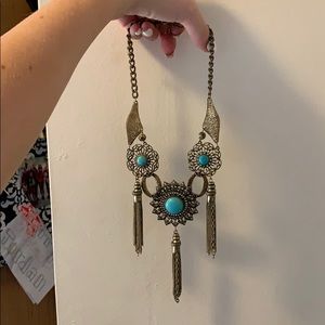 Turquoise and Rusted Gold Necklace!✨